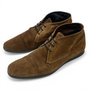 Paul Smith Brown Suede Rubber Sole Chukka Boots 9